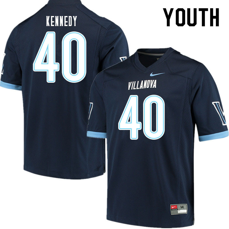 Youth #40 Colin Kennedy Villanova Wildcats College Football Jerseys Sale-Navy - Click Image to Close